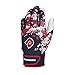 DeMarini Digi Camo II Batting Gloves, Red/White/Blue, Large, Pair