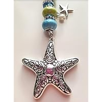 Car charm, Truck, Window, Rear View Mirror Hanger, sun catcher - Beachy Starfish