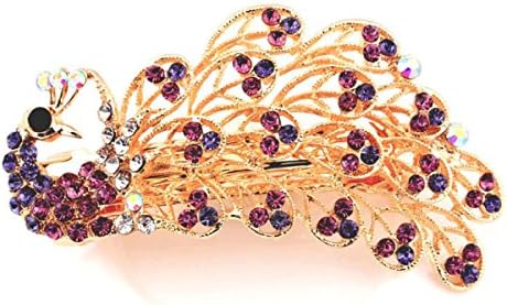 Retro Creative Peacock Shape Hairpin Gold Alloy Hair Ornaments Headdress