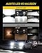 AUXITO-H13 9008 LED Headlight Bulbs Conversion Kit Newest Fanless and High Low Beam Adjustable 9000 Lumens Super Bright Xenon White 6000K All-in-One Headlight Lamp, 2 Years Warranty