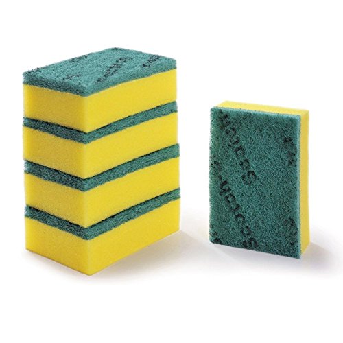 The super products MultiUse Scrunge Scrub Sponge(5 pack)Brite Heavy