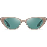 Fozono Retro Vintage Narrow Cat Eye Sunglasses for Women 90s Small Chic Style Trendy Sunnies UV400 Protection FZN7514