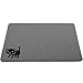 Smiling Paws Pets - Extra Large Cat Litter Mat - Pet Rug - Catches Litter That Spills Outside Litter Box - Easy to Clean - Non-Slip - Litter Box Mat - Kitty Litter Catcher - Grey L Size (35
