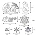 Merry Christmas Cutting Dies Set Xmas Snowman Snowflake Tree Dies Cuts Metal Stencil Template for DIY Scrapbook Album Paper Card Making Craft Decoration