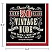 Creative Converting Vintage Dude 50th Birthday Lunch Napkins (Party Pack: 48 Count)