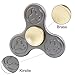 Spinner Fidget EDC ADHD Focus Toy Ultra Durable High Speed 3-6 Min Spins Precision Kirsite (Grey)