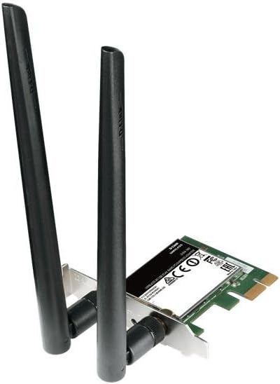 D-Link DWA-582 Wi-Fi AC1200 PCIe Wireless Adapter High-Gain 2 Antennas