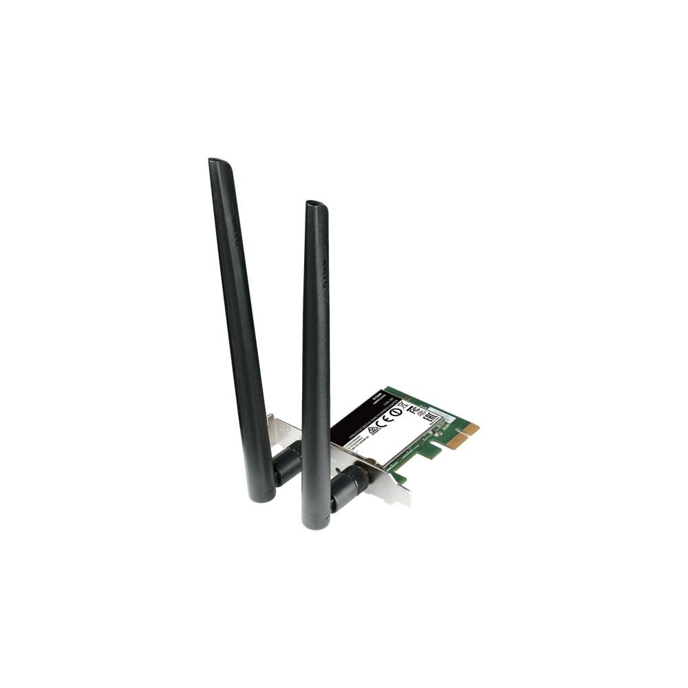 D-Link DWA-582 High-Gain Wi-Fi AC1200 PCIe Wireless Adapter with 2 External Antennas, Black โ image 1