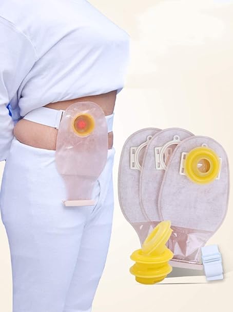 Amazon Co Jp Zt 人工肛門回腸ストーマケア用ayストーマバッグ クリップクロージャー付きツーピース排水可能ポーチ 3pcs ホーム キッチン