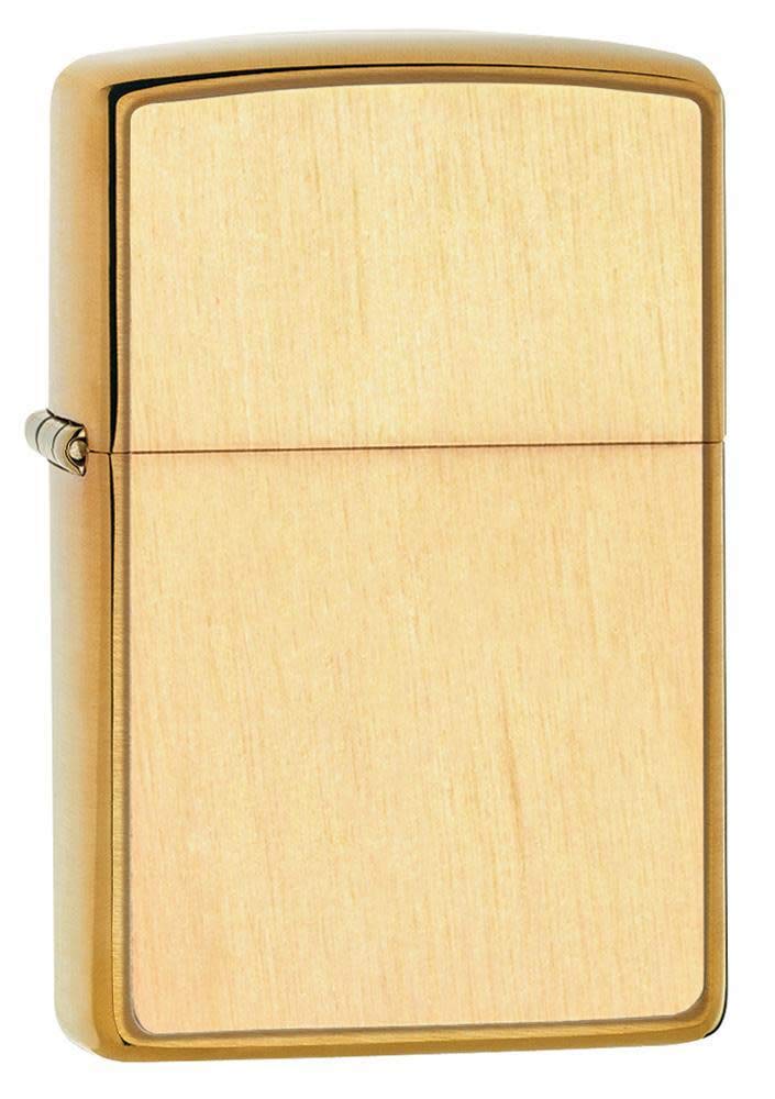 Zippo - Woodchuck Birch - Birch Emblem Attached, Brushed Brass - Windproof Lighter, refillable, in gift box — image 1