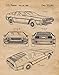 Original DeLorean Patent Poster Prints, Set of 2 (11x14) Unframed Photos, Wall Art Decor Gifts Under 20 for Home, Office, Studio, Garage, Man Cave, College Student, Teacher, Comic-Con & Movies Fan