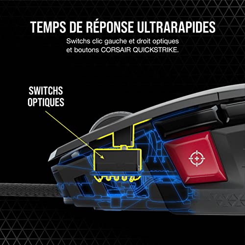 M65 RGB ULTRA Souris Gaming FPS Personnalisable – Noir