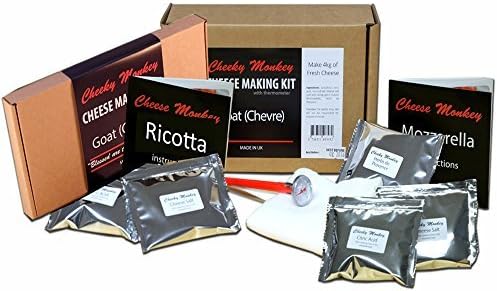 Cheese Monkey Cheese Making Kit (10 Batches) - Italian (mozzarella, ricotta, salata) and Goat Cheese