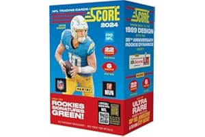 GENERIC 2024 Panini Score Football Blaster Box (132 Cards/Box) Look for Green Rookie Signatures!