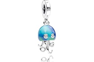 MGIUL 925 Sterling Silver Charms for Bracelets Necklaces,Sea Turtle Crab Chameleon Camera Heart Map Compass Passport Pendants Beads,Safety Chain Clip Charm Jewelry Gift for Women Girls at Christmas,Mother's Day,Birthday