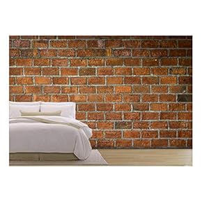 Cement and Brick Wall Texture Background, Material of Industry Building Construction - Removable Wall Mural | Self-Adhesive Large Wallpaper - 66x96 inches