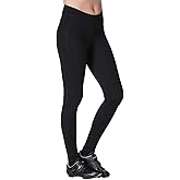 Terry Cycling Padded Bike Pants for Women, Breakaway Bike Tights 28" Long Compression Biking Cycling Pants with Padding