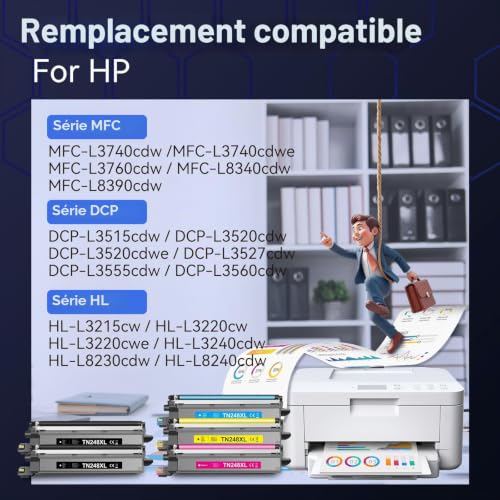 INKNI Compatible with Brother TN-248XL TN248 for Brother MFC-L3760CDW Toner MFC-L3740CDWE HL-L3220CWE DCP-L3560CDW DCP-L3520CDWE MFC-L3740CDW,5 Pack