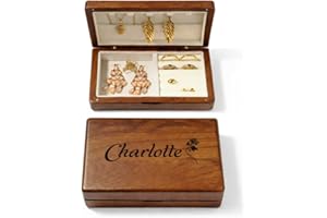 Personalized Jewelry Box for Women - Unique Gift Idea for Women - Valentine's Day Gift, Birthday Gift, Anniversary & Wedding 