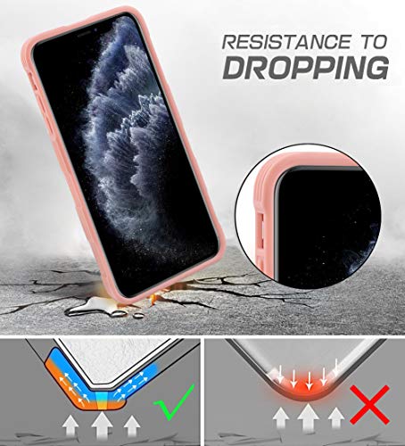 AMOVO Case for iPhone 11 Pro (5.8'') [2 in 1] iPhone 11 Pro Wallet Case Detachable [Vegan Leather] [Hand Strap] [Stand Feature] iPhone 11 Pro Flip Folio Case Cover with Gift Box Package (Rosegold) - Thumbnail 3