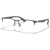 Ray-Ban RX6335 Rectangle Eyeglasses for Men for Women +BUNDLE with ACCESSORY EYEWEAR KIT