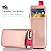 LAMEEKU iPhone 6/6S Wallet Case, iPhone 6S Card Holder Case, iPhone 6 Leather Case with Credit Card Holder Slot ID Card Pockets Protective Cover Compatible for iPhone 6 / 6S 4.7 inch - Rose Gold