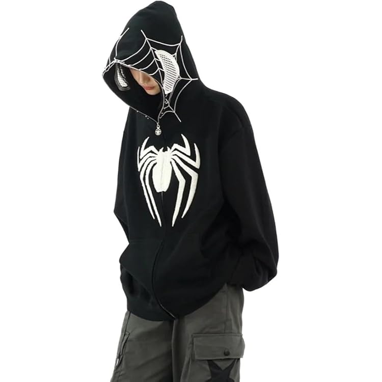 Amazon.com: NJNJGO Skeleton Zip Up Hoodie Men Women Y4K