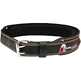 Daisy Leather Tool Belt 2.5” Inches with Back Support of High-Density Foam, Premium Grain Leather X-Large 32-Inch to 48-Inch (Black Belt)