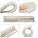 Sheepskin Replacement Insoles -Unisex Cozy Warm Thick Fleece Wool Insoles (women's9)