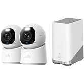 eufy Security Indoor Cam E30 2-Cam Kit, Latest Generation, 4K UHD Security Camera, Pet/Dog/Baby Camera with Phone app+HomeBase 3, Local Expandable Storage Up to 16TB,No Monthly Fee (Bundle)
