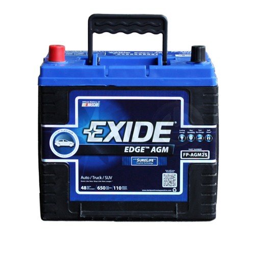 Exide Edge FPAGM25 Flat Plate AGM Sealed Automotive Battery Amazon.in