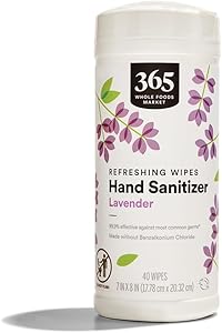 365 Everyday Value, Lavender Hand Sanitizer Wipes, 40 CT
