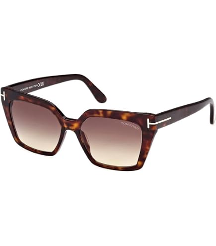 Amazon.com: Tom Ford WINONA FT 1030 Shiny Black/Light Violet