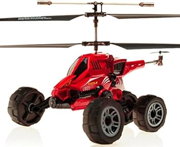 coche teledirigido con helicoptero