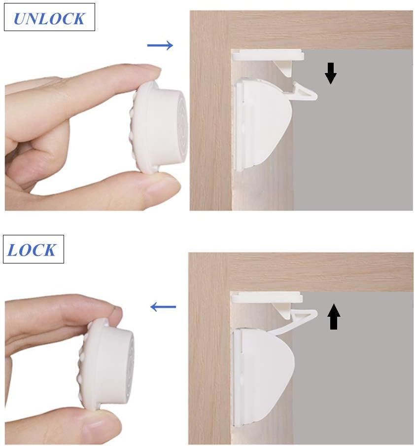 Child Baby Safety Proof Cupboard Locks 8 Lock