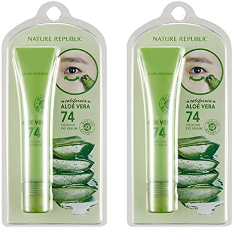 韓国 Nature Republic カリフォルニア アロエ ベラ 74 クーリング 特別セール品 アイ セラム15 Ml 1 1 スキン ケア マッサージ モイスチャー Wrinkle Serum Vera 改善 しわ Massage Improvement Cooling Skin California Aloe 並行輸入品 Care Moisture Eye