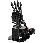 Robot Hand with Arduino Open Source AI Bionic Robotic Hand Five Fingers Solely Movement Mechanical Arm DIY Smart Robot &amp; Engineering Kits, Science/Coding/Programming Set, Standard Kit