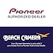 PIONEER 100-Watt Powered Subwoofer (SW-8MK2) with 15FT Coaxial Audio/Video RCA CL2 Rated Cable 75ohm, Series 16 AWG Speaker Wire 100ft & Brass Speaker Banana Plugs 5-Pair