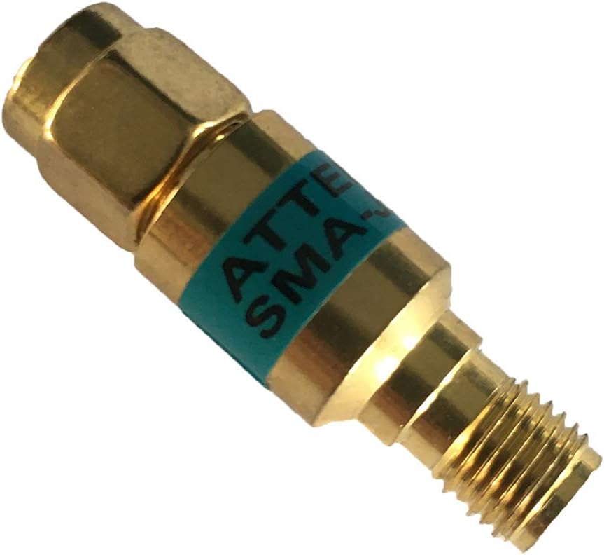 BECEN 3db 2W 2 watt attenuator SMA 3dB male to female attenuator DC-6Ghz for lab, 30 mm x 8 mm