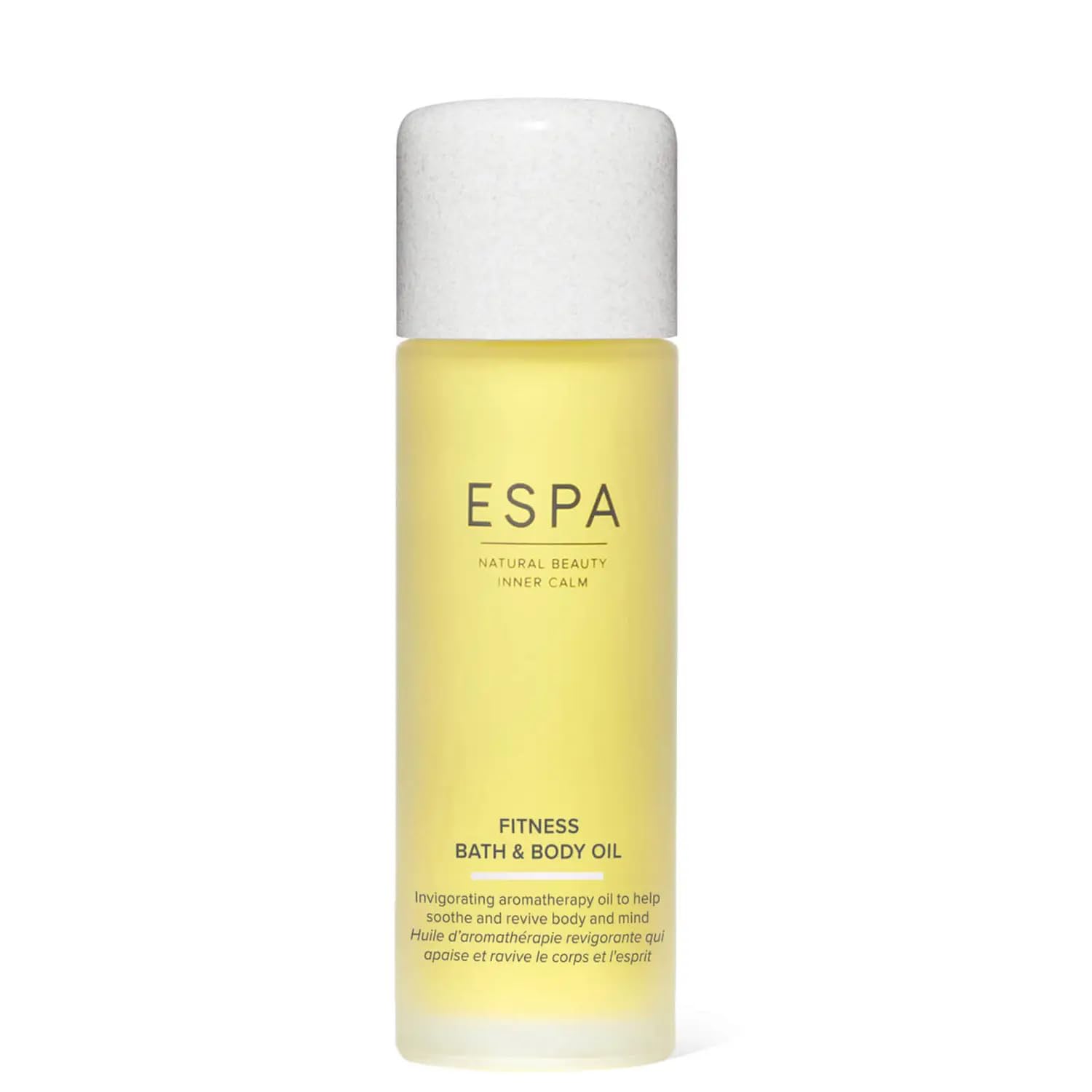 ESPA | Fitness Bath and Body Oil |100ml | Eucalyptus, Clove Bud & Lavender | Magnesium & Ashwagandha | Pure Essential Oils, Aromatherapy | Massage Oil | Revive Hard-Working Bodies