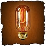 30 Watt - Radio Style - Golden Smoke - T14 - 3,000 Life Hours - 120 Volt - Antique Light Bulb Co. L4080