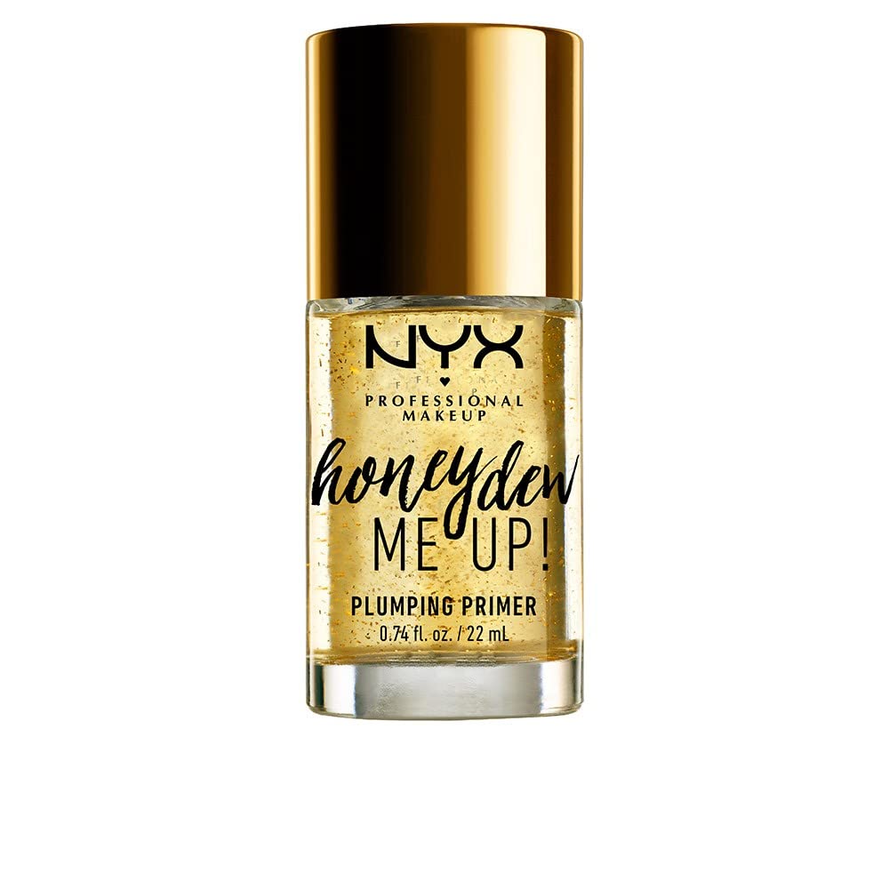 NYX Professional Makeup Honey Dew Me Up Primer, Makeup Primer Base, Plumping Primer with Honeydew Extract and Gold Flecks, Radiant Finish, Vegan Formula, 20 ml