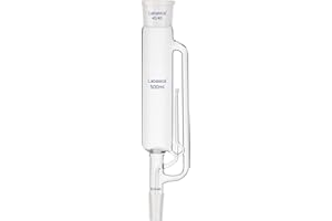 Labasics Soxhlet Type Extraction Apparatus (500ml), Borosilicate Glass Soxhlet Extractor with 45/40 Upper Joint and 24/40 Low