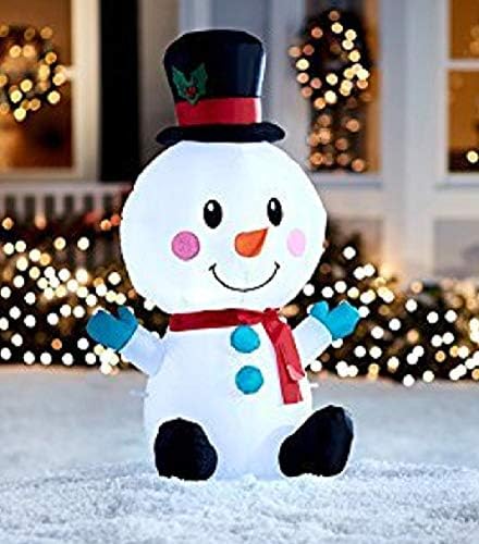Inflatable Cute Snowman - 4ft tall - Christmas Airblown