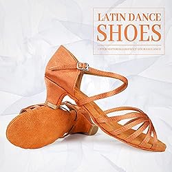 YKXLM Women's Latin Dance Shoes Satin Professional