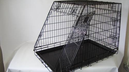 slanted dog crate