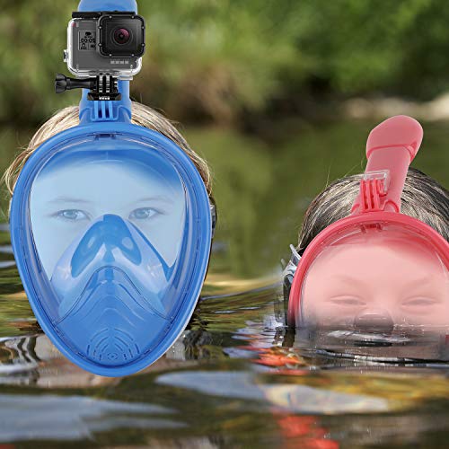 FULIM Snorkel Mask Full Face for Kids, Snorkeling Mask with Detachable