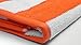 Utopia Towels Large Beach Towel, Pool Towel, in Cabana Stripe - (Orange, 4 Pack, 30x60 inches) - Cotton