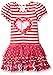 Bonnie Jean Girls' Sequin Heart Dropwaist Tiered Dress