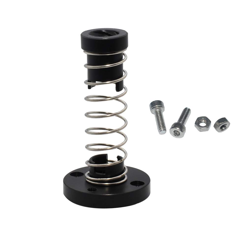 Z Axis T8 POM Anti Backlash Nut Compatible with Prusa I3 MK3 MK3S MK2 MK2S 3D Printer Trapezoid Motor Screw 8mm Lead Acme Threaded Rod Elimination Gap Nuts Spring Loaded Nut